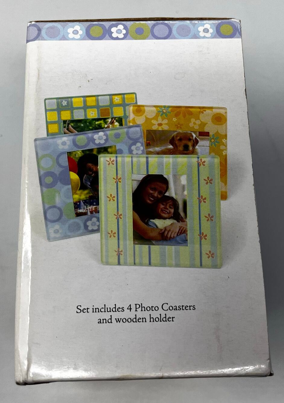 Photo Frame Coaster Collection Set of 4 Photo Coasters New in Box